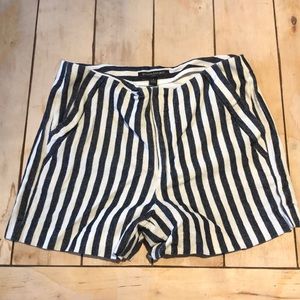Banana republic striped blue shorts